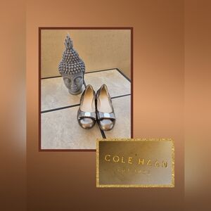 Cole Haan Women's Bronze Metallic Ballet Flats, Size 7.5B